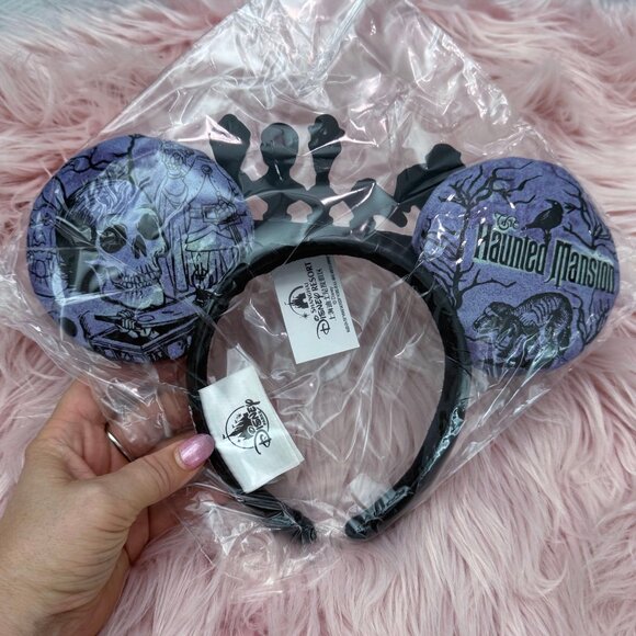 Disney Parks Haunted Mansion Singing Busts Mickey Ears Headband - Picture 11 of 11